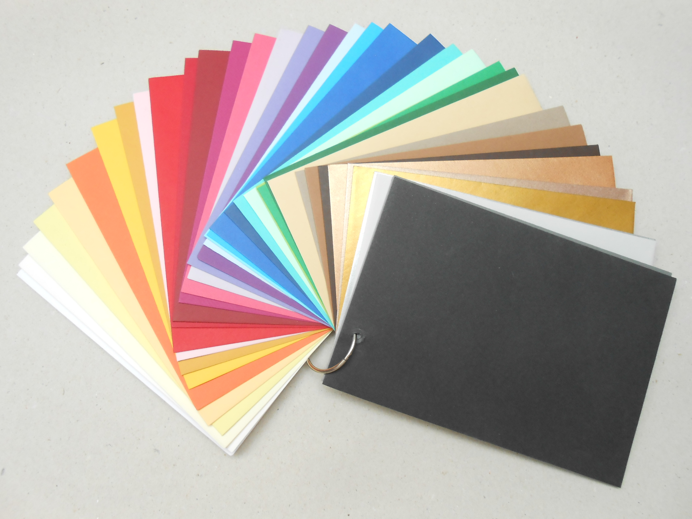 Farbfächer Farbfächer für Karten Hochzeit