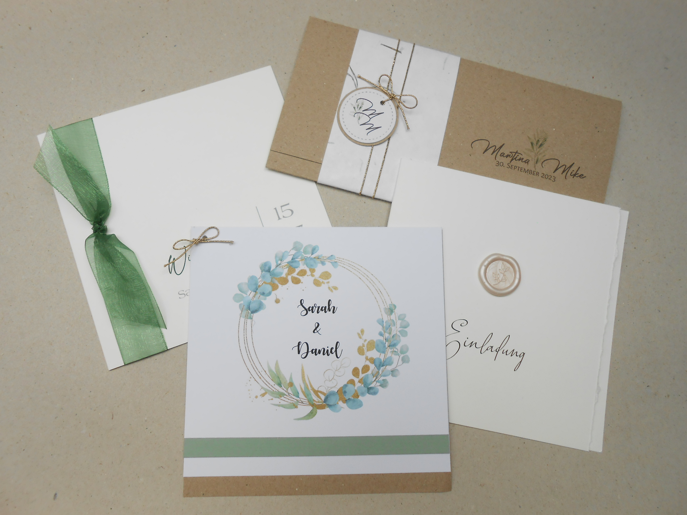 Kartenauswahl Stilrichtungen Hochzeit Verschiedene Karten Hochzeit