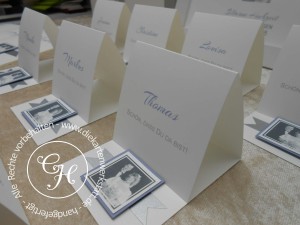 Silberne Hochzeit Namenskarten  